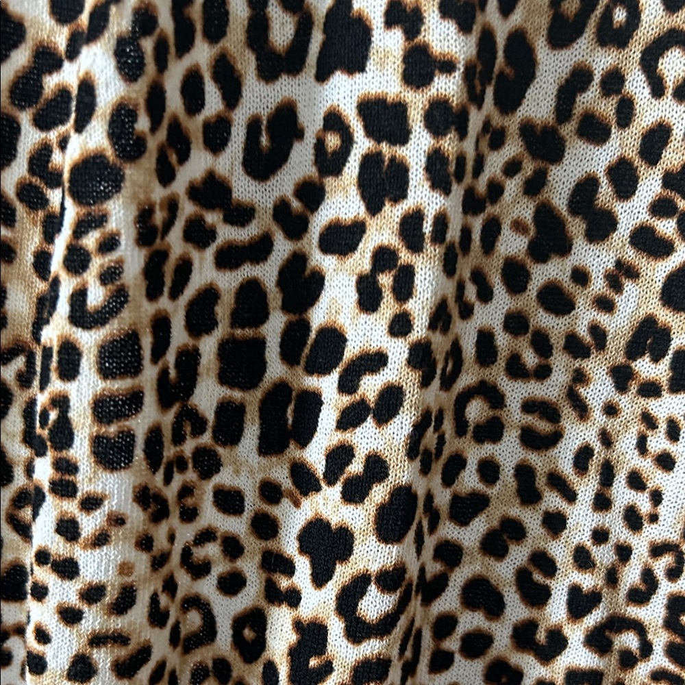 Chico's Animal Print Open Cardigan - Picture 3 of 5